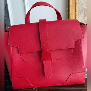 Senreve Maestra Red Bag Large with Gold